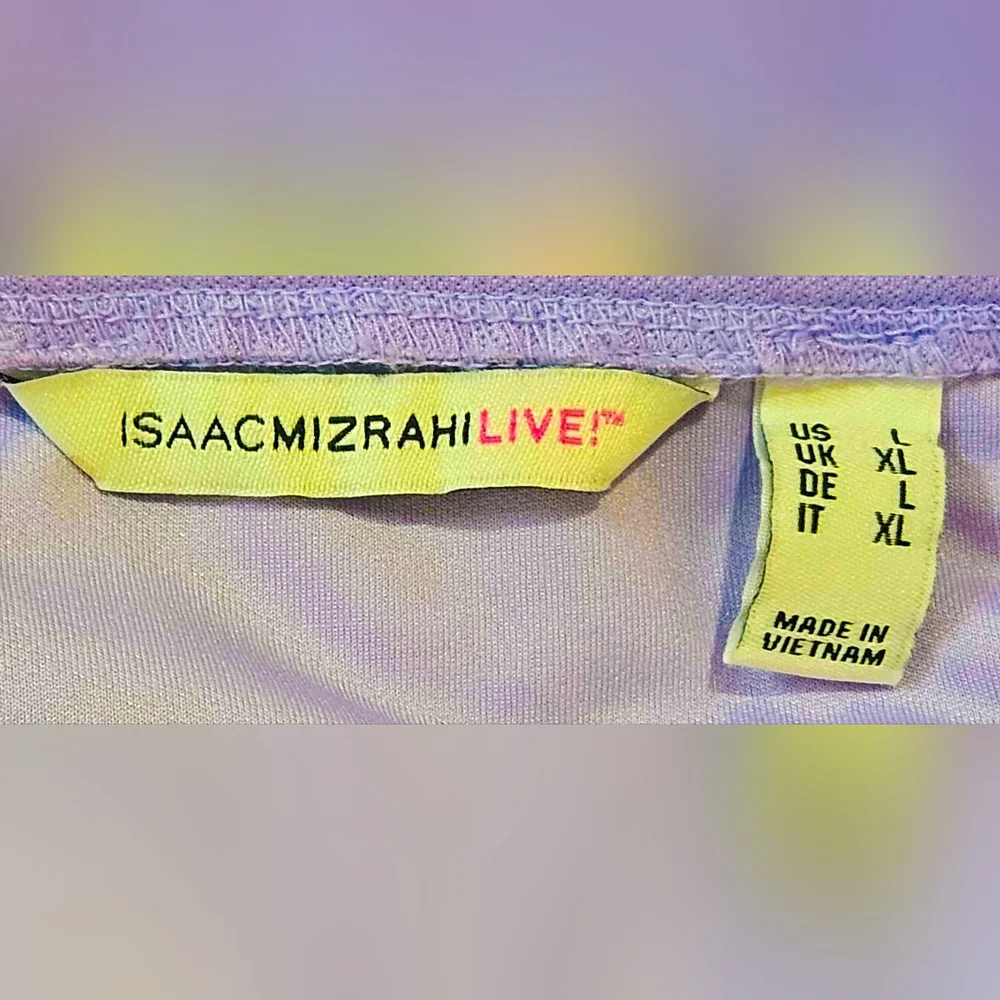 Isaac Mizrahi LIVE! Lavender A-Line  Career Skirt Stretch Ponte‎ Knit Size L